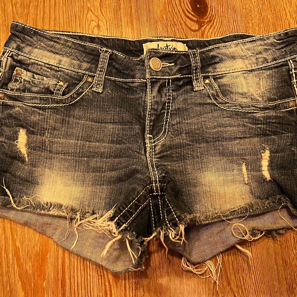 Daytrip Capricorn Raw Hem Jean Shorts Size 30